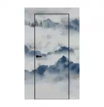 Комплект скрытая дверь/реверс 42 мм Грунт КП Кромка с 4-хсторон Черный