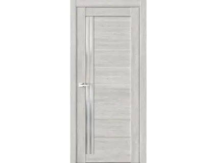 Межкомнатная дверь RE58 Дуб оксфорд (белый сатинат)