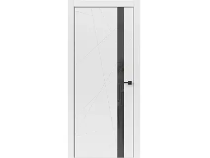 Геометрия Белый пвх Черный лакобель