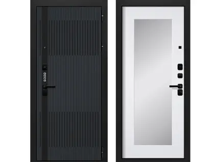 Гуд 2 Черный муар, Графит шагрень - Веллуто Бьянко